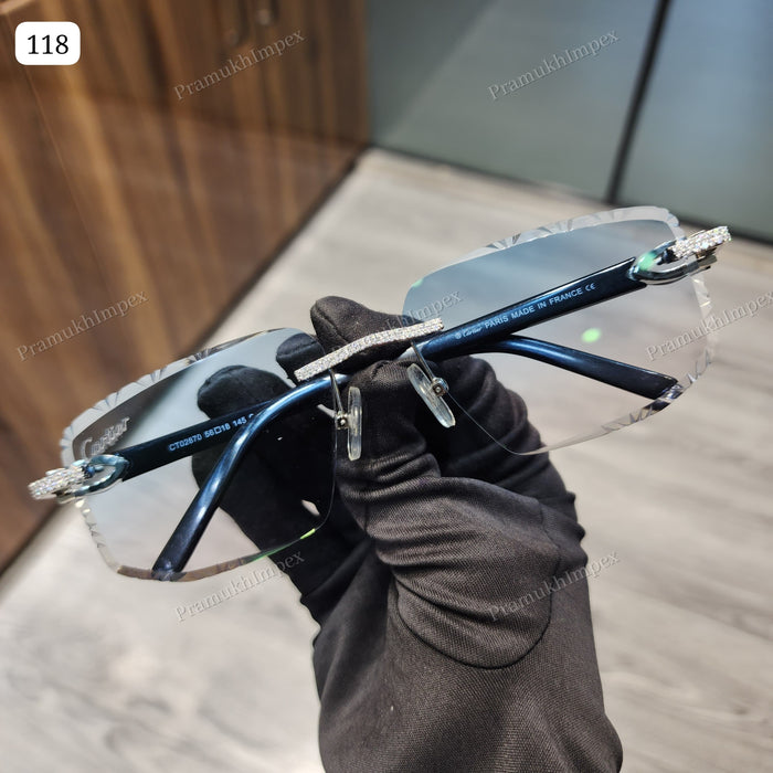 Rapper Style Iced Out VVS Moissanite Sunglasses