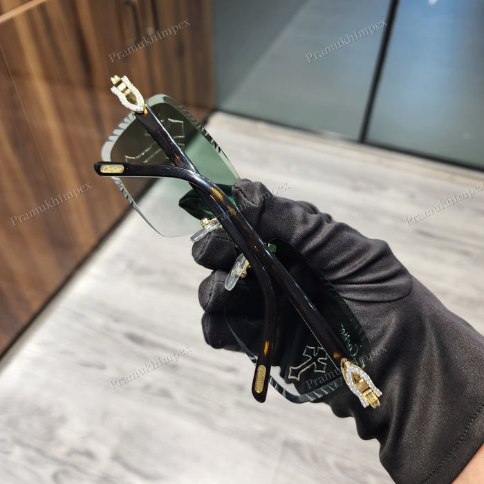 Hip Hop Cross Moissanite Sunglasses