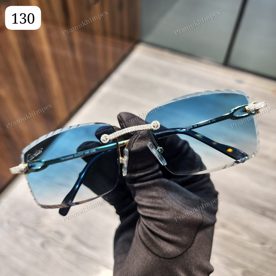 Rapper Style Iced Out VVS Moissanite Sunglasses