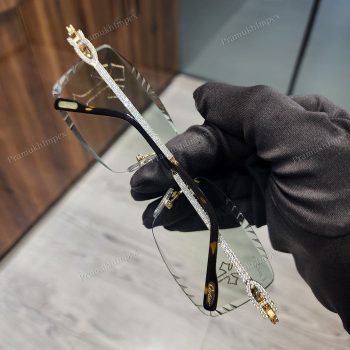 Hip Hop Cross Moissanite Sunglasses