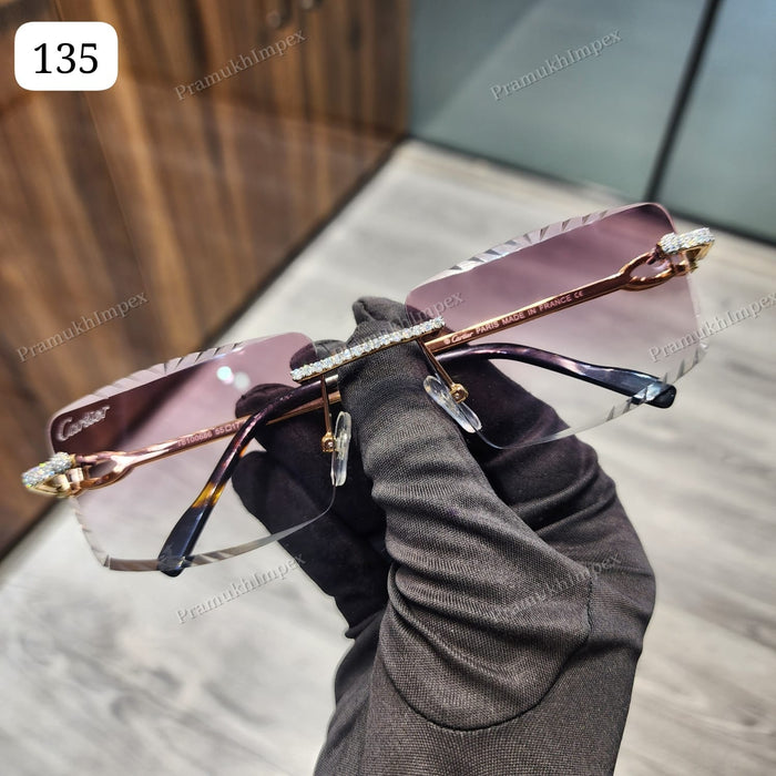 Customized Hip Hop VVS Moissanite Studded Sunglasses