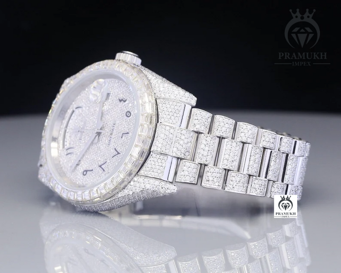 Real Moissanite Automatic Movement Luxury Rolex Watch