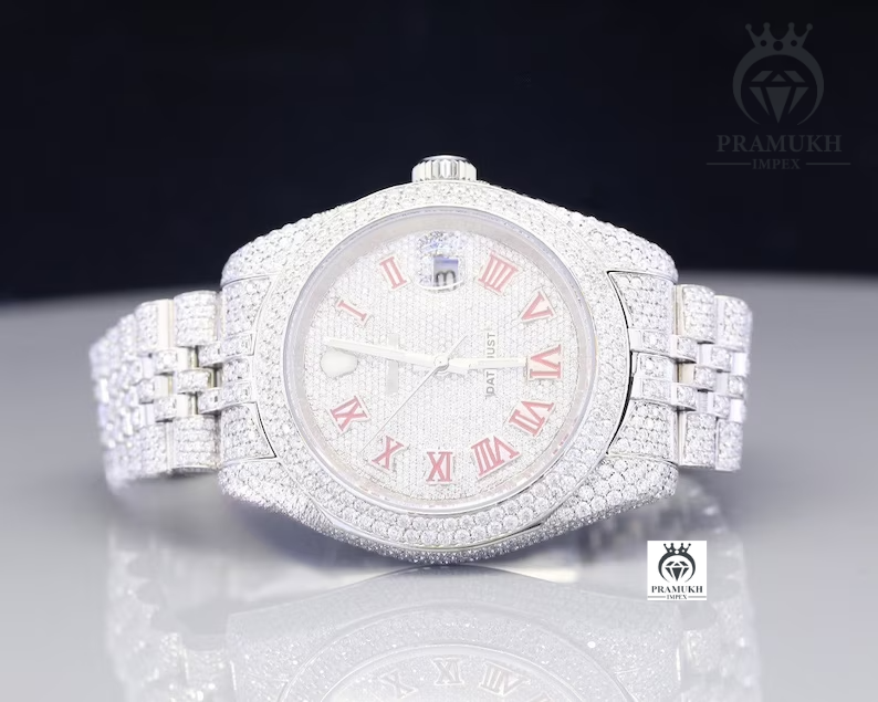 Rolex VVS Shiny Luxury Iced Out Moissanite Watch