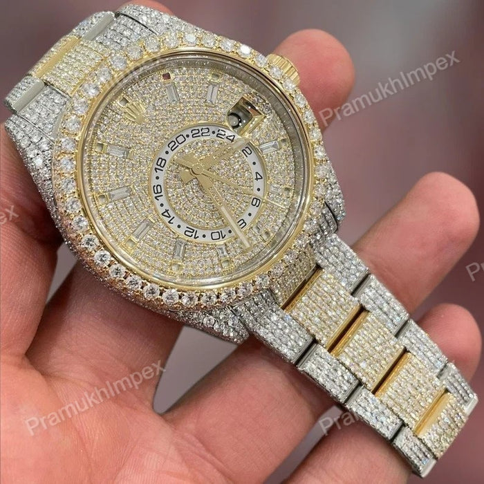 Hip Hop Moissanite Sky Dweller Luxury Watch