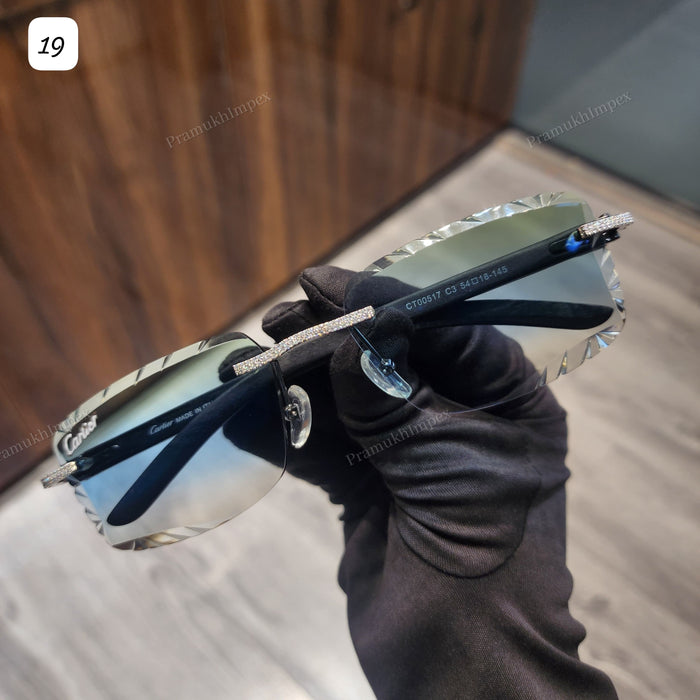 Hip Hop Moissanite Custom Sunglasses