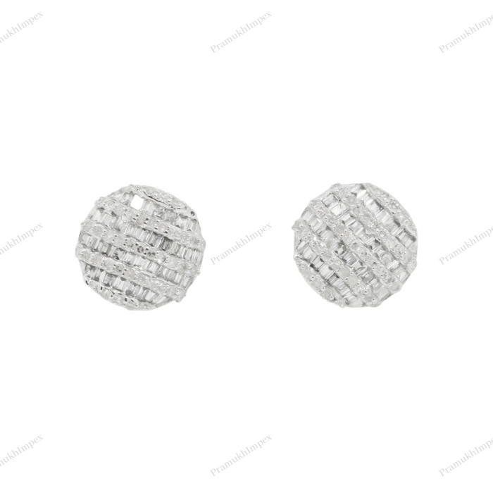 Small and Tiny Circle Shape Silver Earring