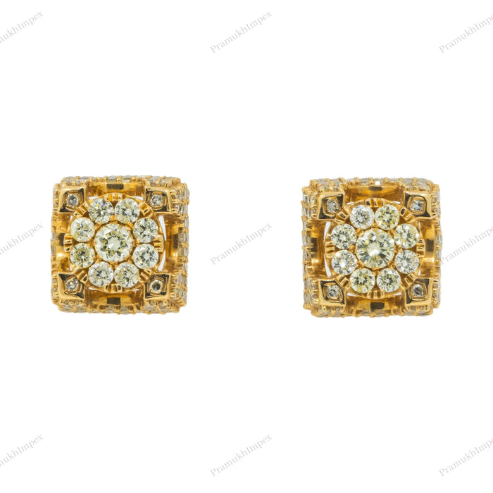 925 Sterling Silver Moissanite Diamond Hip Hop Earring