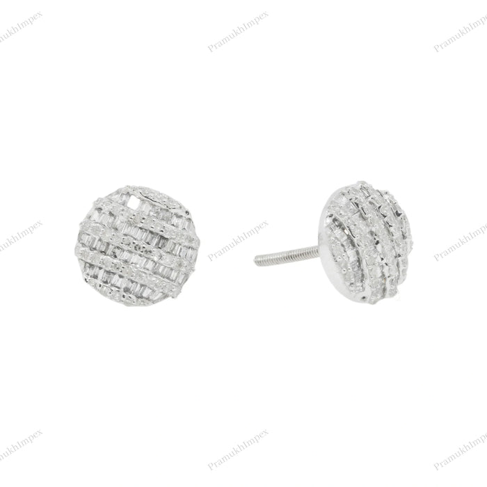 Small and Tiny Circle Shape Silver Earring