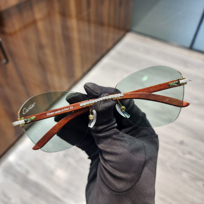 Customized Moissanite Diamond Set Sunglasses