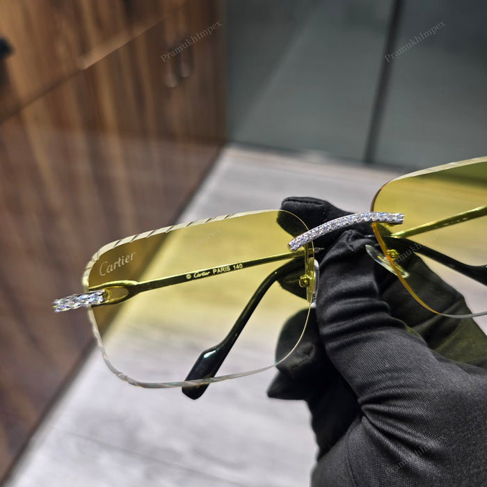 Luxury Moissanite Diamond Glasses For Men