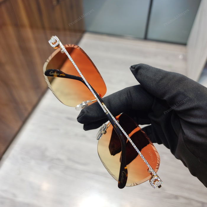 rectangular Shape Moissanite Sunglasses
