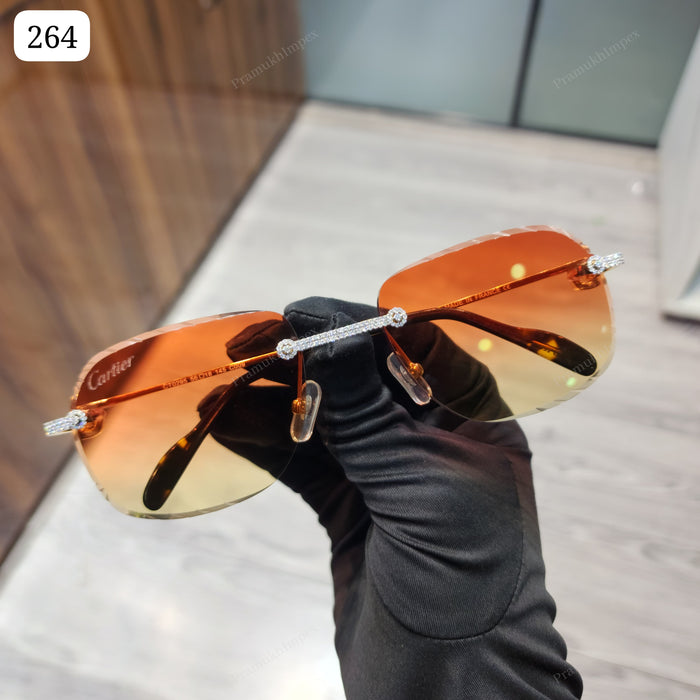 rectangular Shape Moissanite Sunglasses