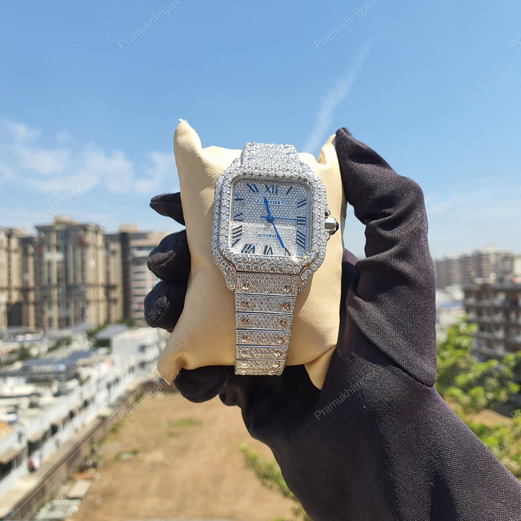 36mm Iced out Ladies Hip Hop Watch