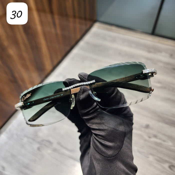 Hip Hop Moissanite Diamond Sunglasses