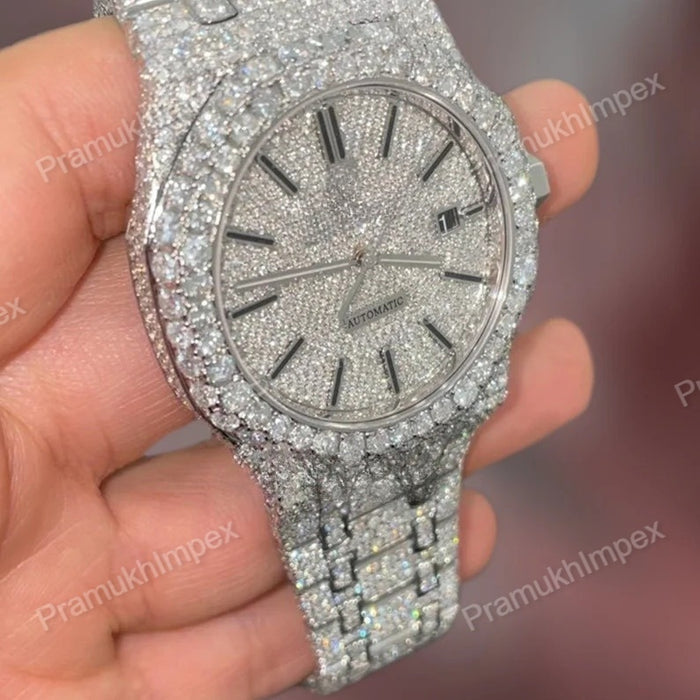 Iced out Hip Hop Custom Watch