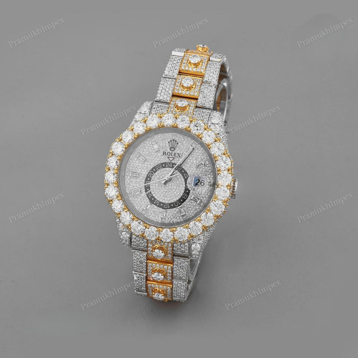 Moissanite Studded Custom Luxury Watch