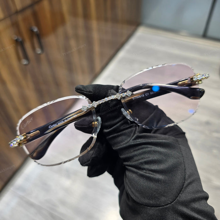 Moissanite Curve Bridge Sunglasses