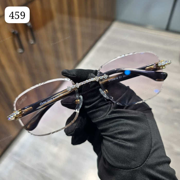 Moissanite Curve Bridge Sunglasses