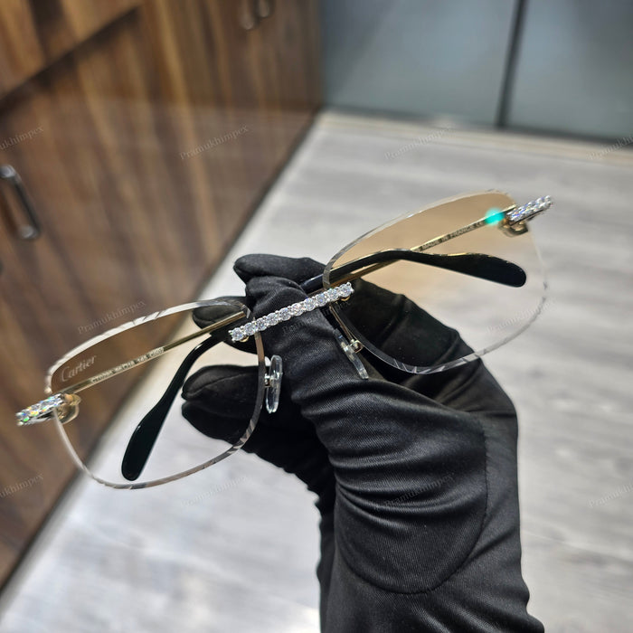 Champagne Tint Shade Moissanite Sunglasses