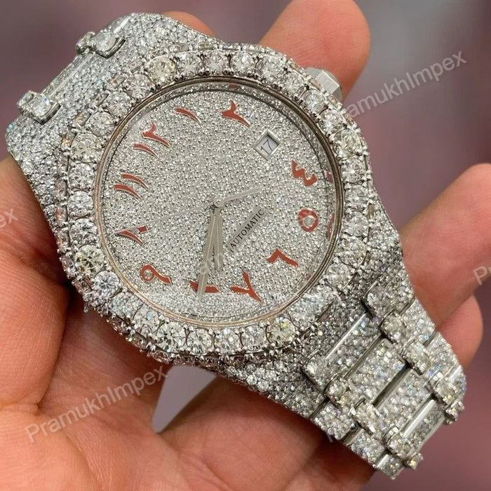 Custom Iced Out Hip Hop Moissanite Watch