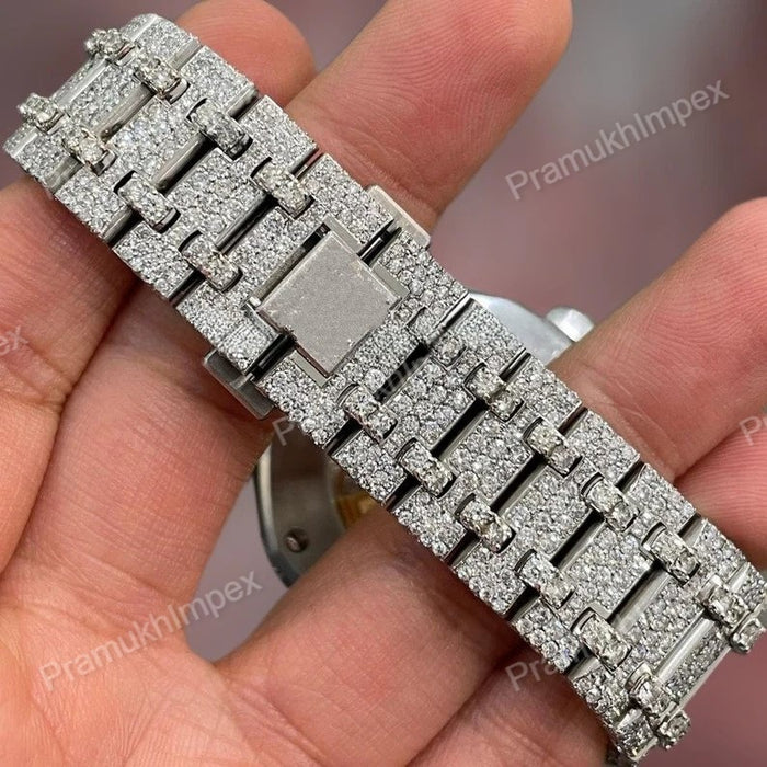 Custom Iced Out Hip Hop Moissanite Watch