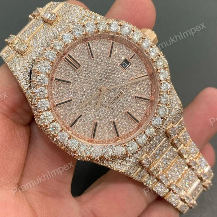 Iced Out Hip Hop VVS Moissanite Custom Watch