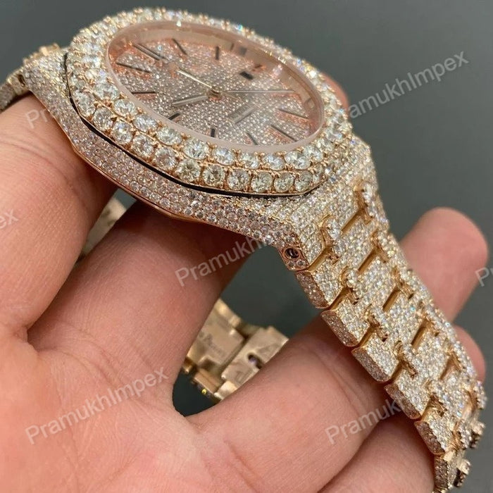 Iced Out Hip Hop VVS Moissanite Custom Watch