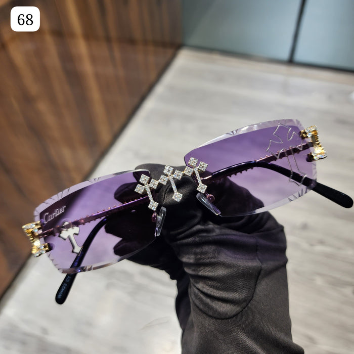 Luxury Moissanite Diamond Sunglasses