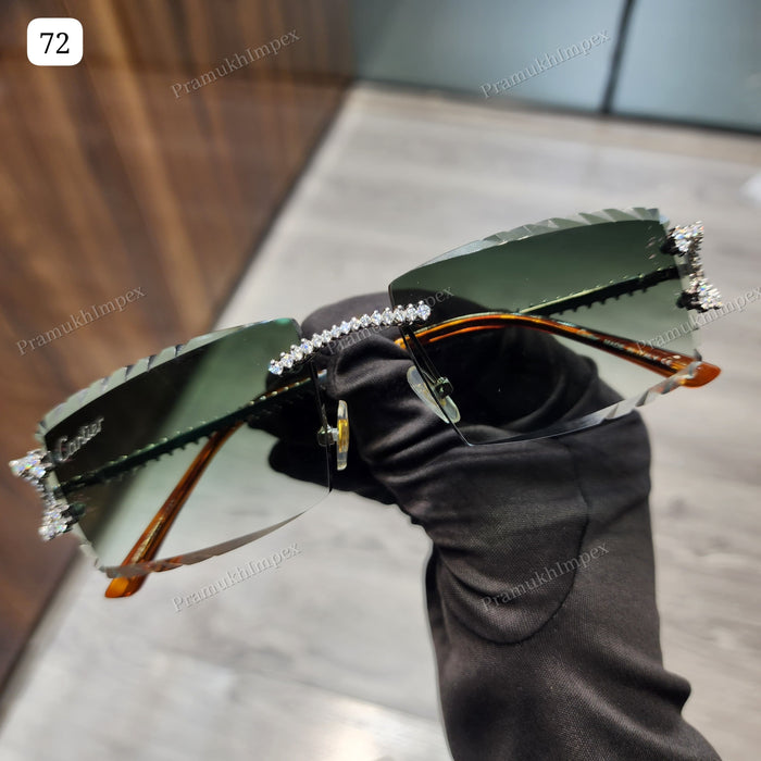 Hip Hop Moissanite Sunglasses For Women's Men's