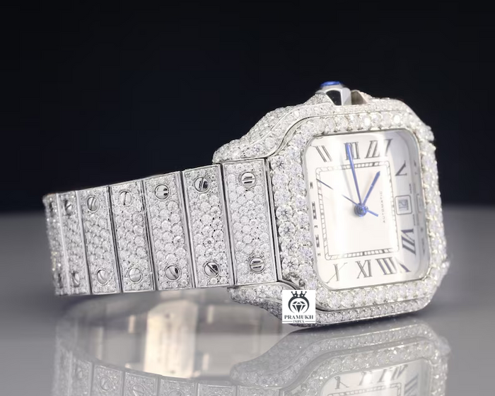 VVS Moissanite Cartier Iced Out Bling Luxury Watch