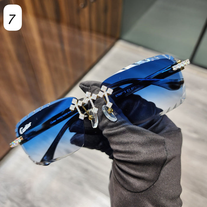 Iced Out Hip Hop Moissanite Sunglasses