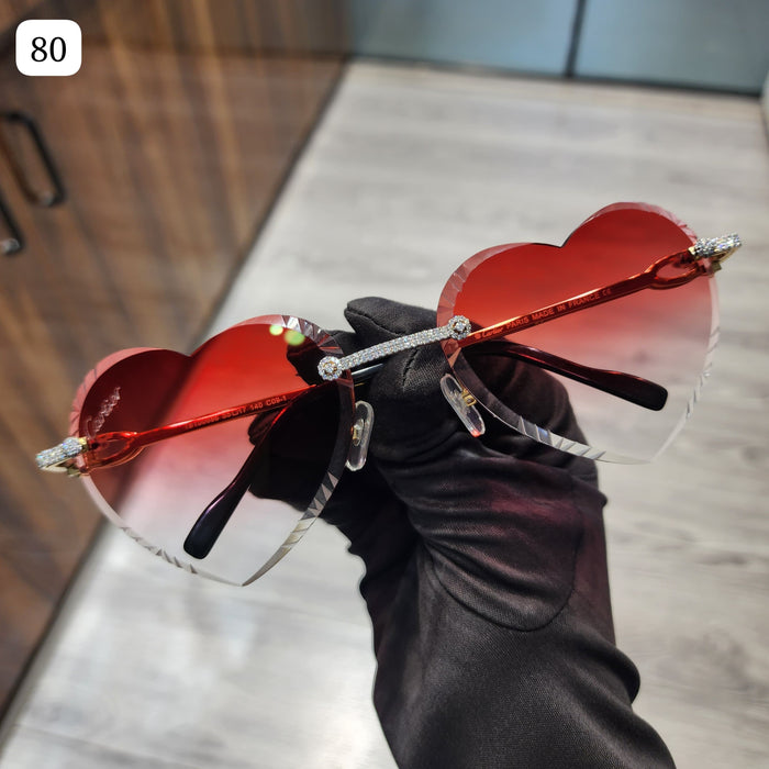 Heart shape Moissanite Sunglasses