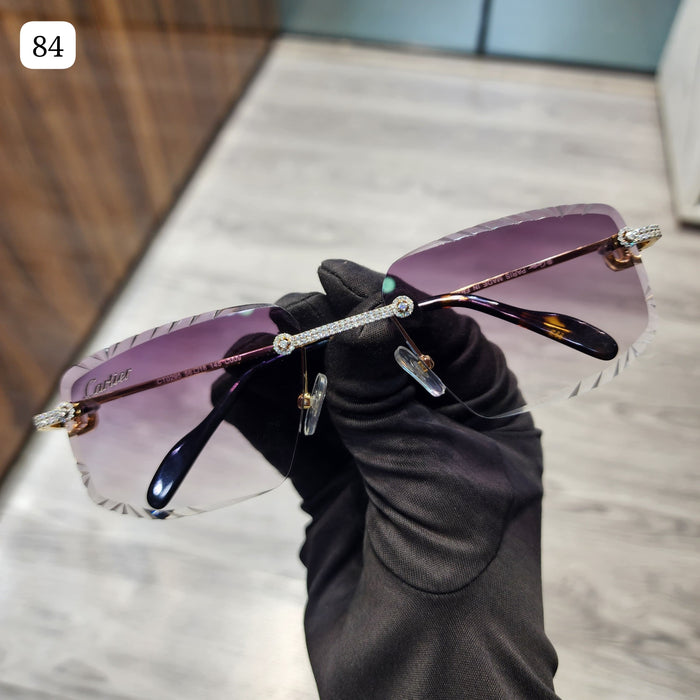 Purple Shadow Moissanite Sunglasses