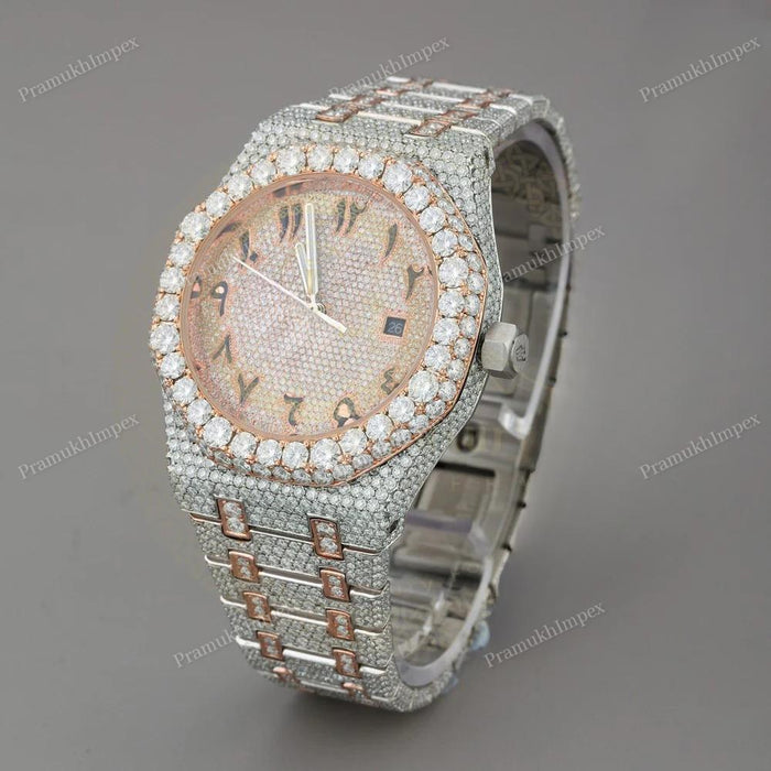 Moissanite Automatic Bust Down Watch