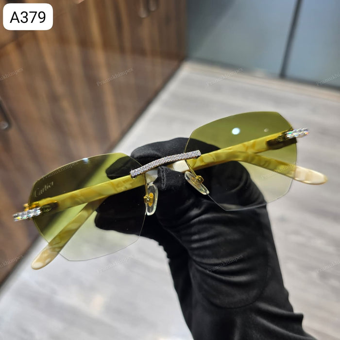 Moissanite Olive Green Shade Sunglasses