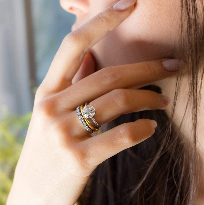 Edwardian Old European Cut Diamond Cluster Engagement Ring, 2.12CT Moissanite 14k Gold Vintage Ring for her - pramukhimpex