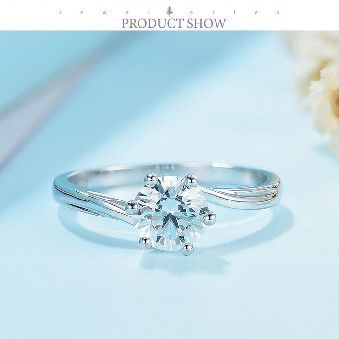 0.80 CT Halo Engagement Ring Round Cut 14k White Gold White Gold Halo Ring Moissanite Ring Unique Art deco Cluster diamond  Anniversary gift - pramukhimpex